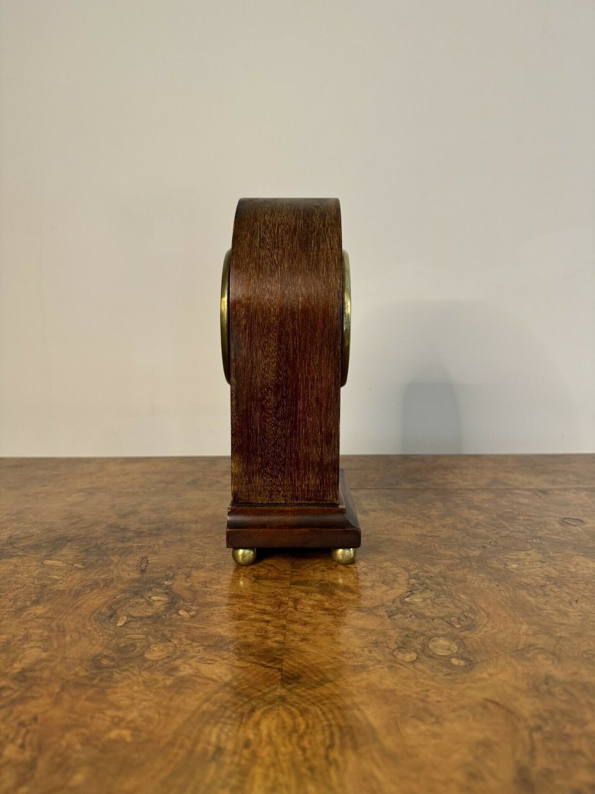 Lovely Antique Quality Mahogany Inlaid Satinwood Mantle Clock By Mappin & Webb London photo furniture