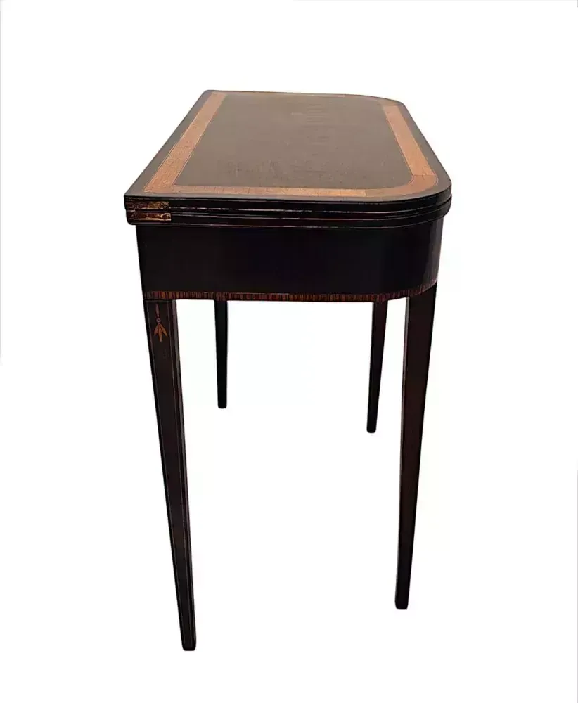 A Very Rare Pair Of Early 19th Century Regency Inlaid Card Tables photo vinterior