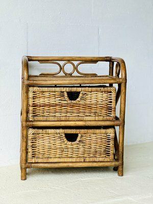 Rotan Bijzettafel, Jaren 1990 photo for sale
