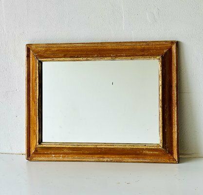 Vintage Spiegel Met Beukenhouten Lijst