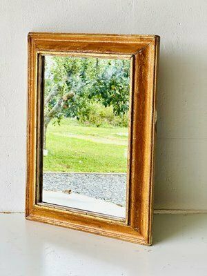Vintage Spiegel Met Beukenhouten Lijst photo Woonaccessoires