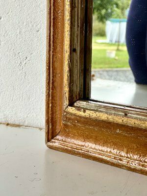 Vintage Spiegel Met Beukenhouten Lijst photo vinterior