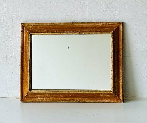 Vintage Spiegel Met Beukenhouten Lijst photo vintage