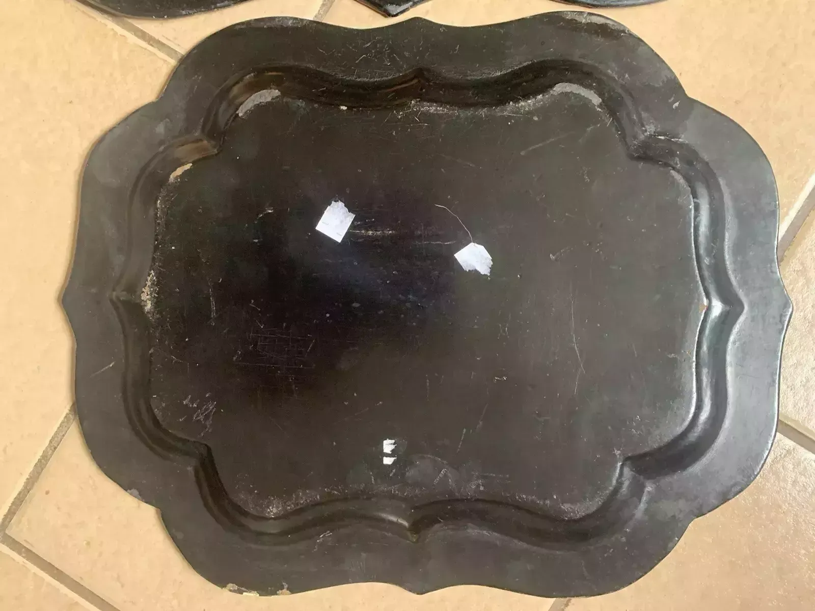 A Rare 19th Century Set Of 3 Papier Mache Trays photo buy