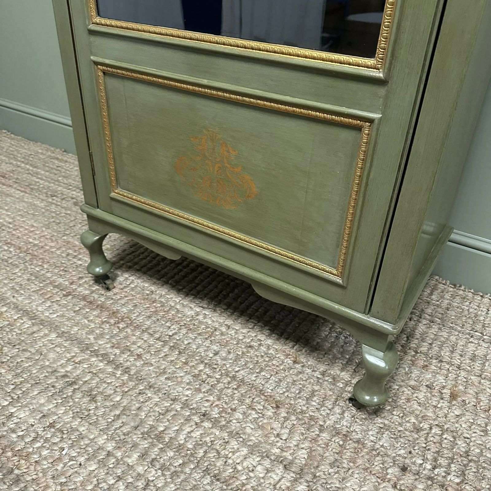 Elegant Edwardian Antique Painted Cabinet photo Furniture