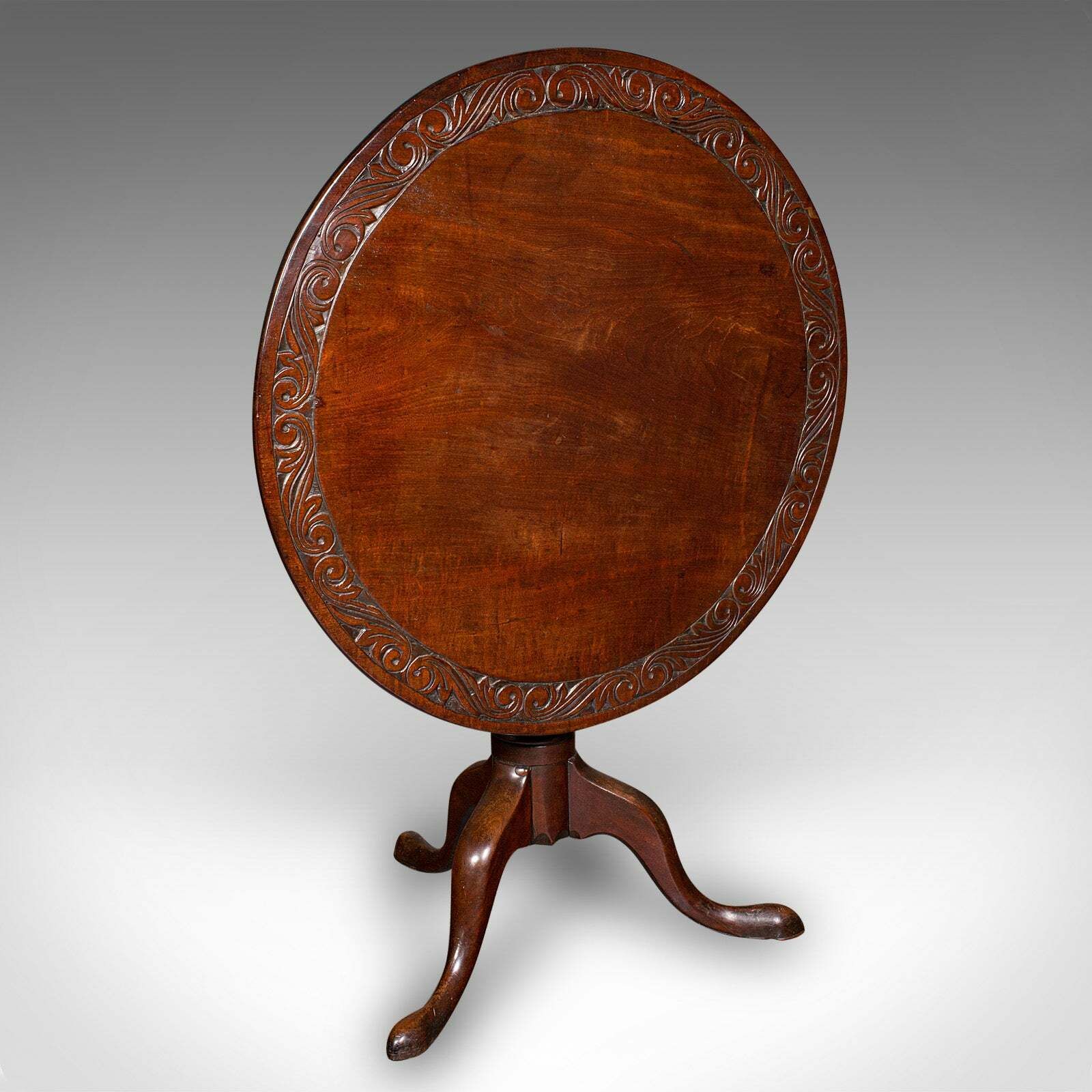 Antique Display Table, English, Walnut, Tilt Top, Hallway, Occasional, Georgian photo furniture