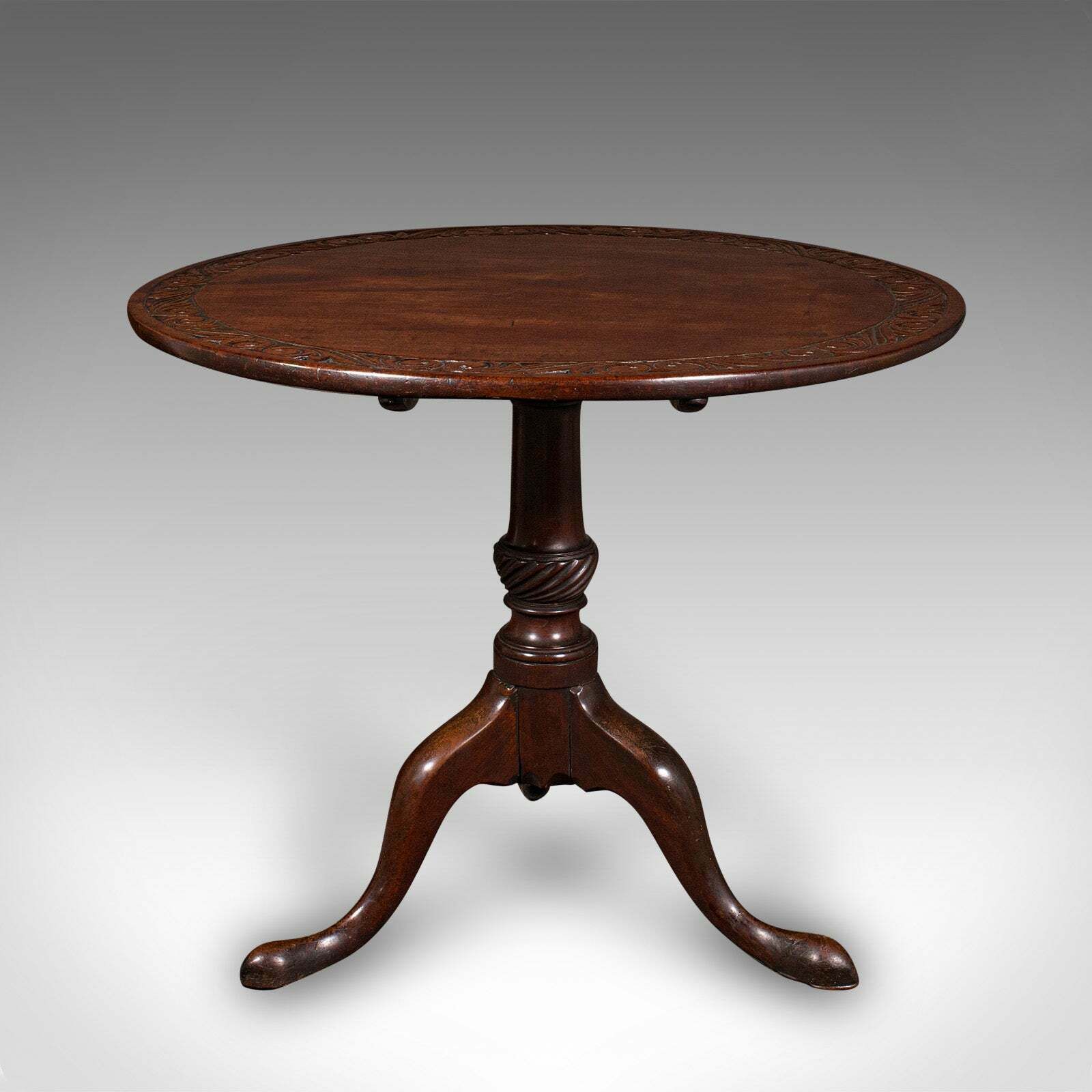 Antique Display Table, English, Walnut, Tilt Top, Hallway, Occasional, Georgian photo for sale