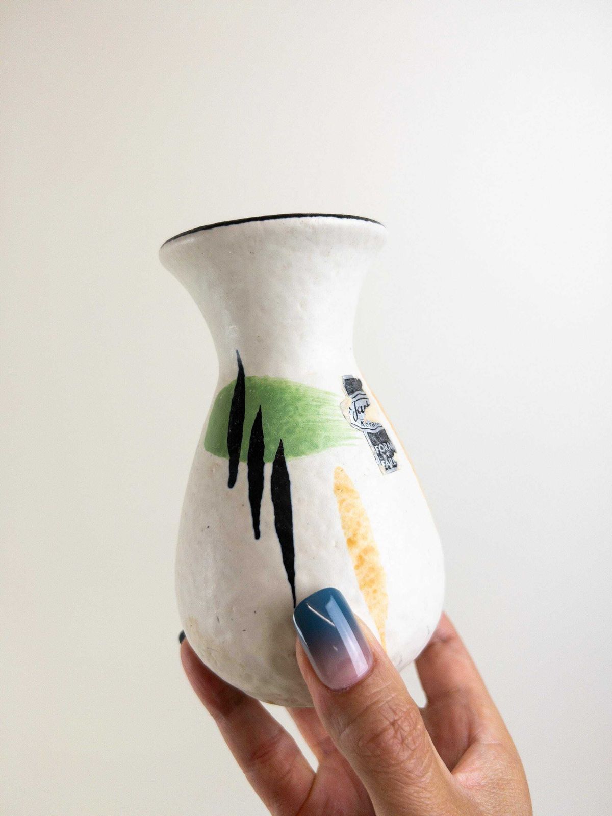West German Pottery Set   Jasba Keramik Vases 109 22 And 581 12 Set   Retro Atomic 1950s Design   Made In Germany Vintage West German Vases photo buy