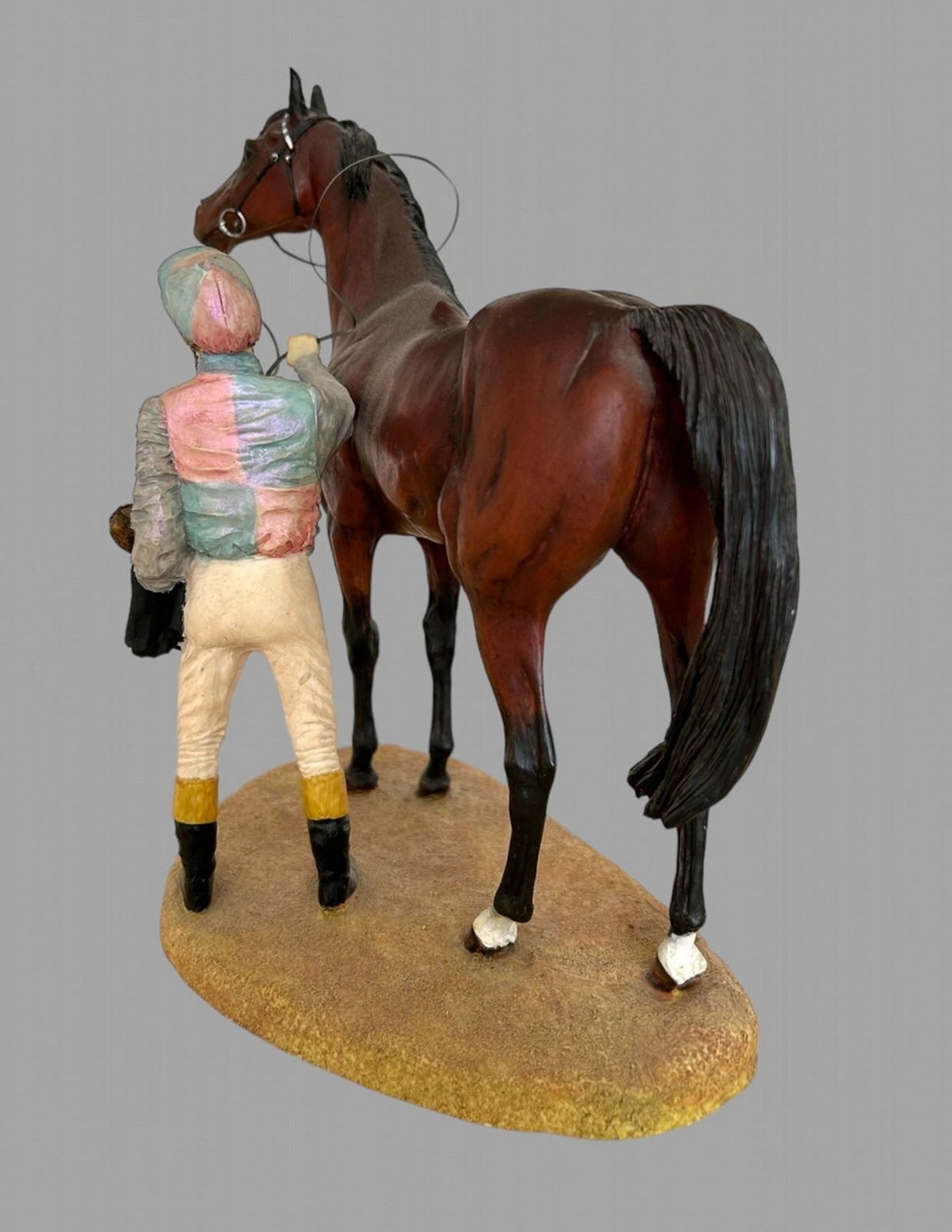 David Geenty Porcelain Figure 'In The Winners Enclosure' photo furniture