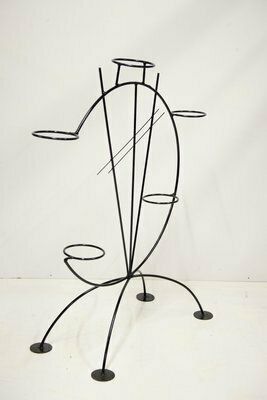 Mid Century Steel Flower Stand, 1960s photo for sale