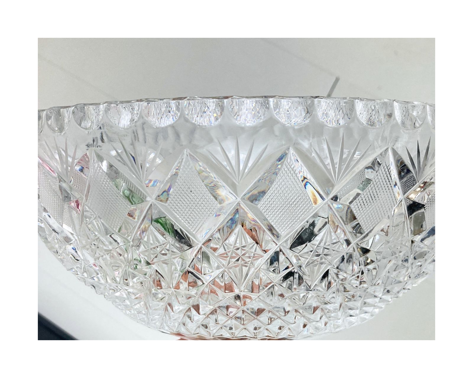 Grote Kristallen Vaas | Punch Bowl Op Voet | Fijn Handgeslepen | 1 Stuk photo Woonaccessoires
