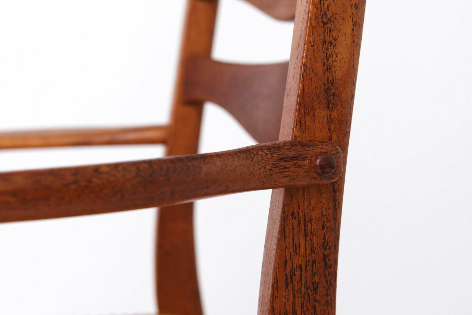 5 Arne Wahl Iversen Mid Century Teakhouten Eetkamerstoelen Met Papercord Zittingen Voor Glyngøre Stolefabrik, Model Gs91 photo for sale