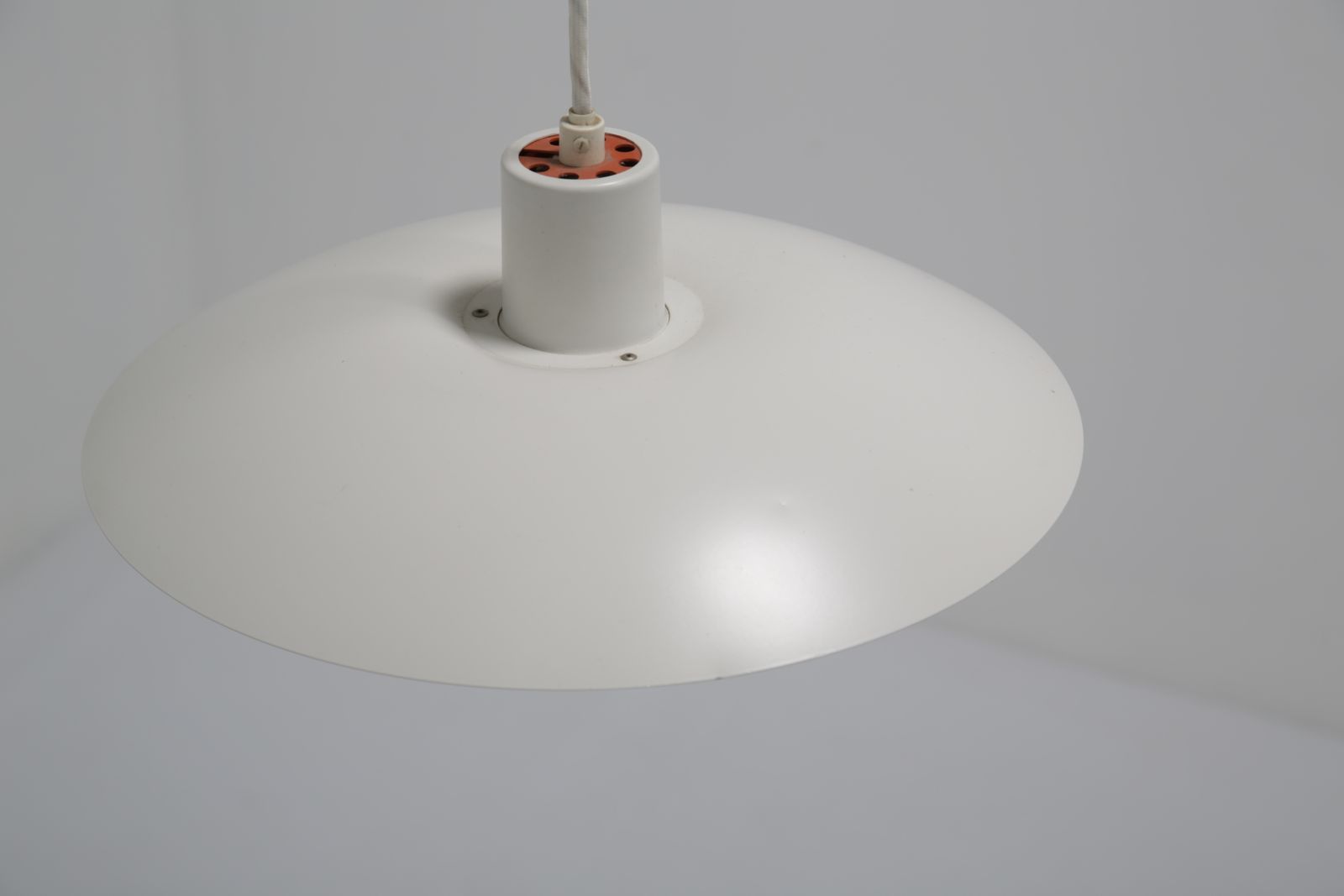 Vintage White Pendant Light “Ph4/3” By Poul Henningsen For Louis Poulsen, Denmark, 1970s. photo vinterior