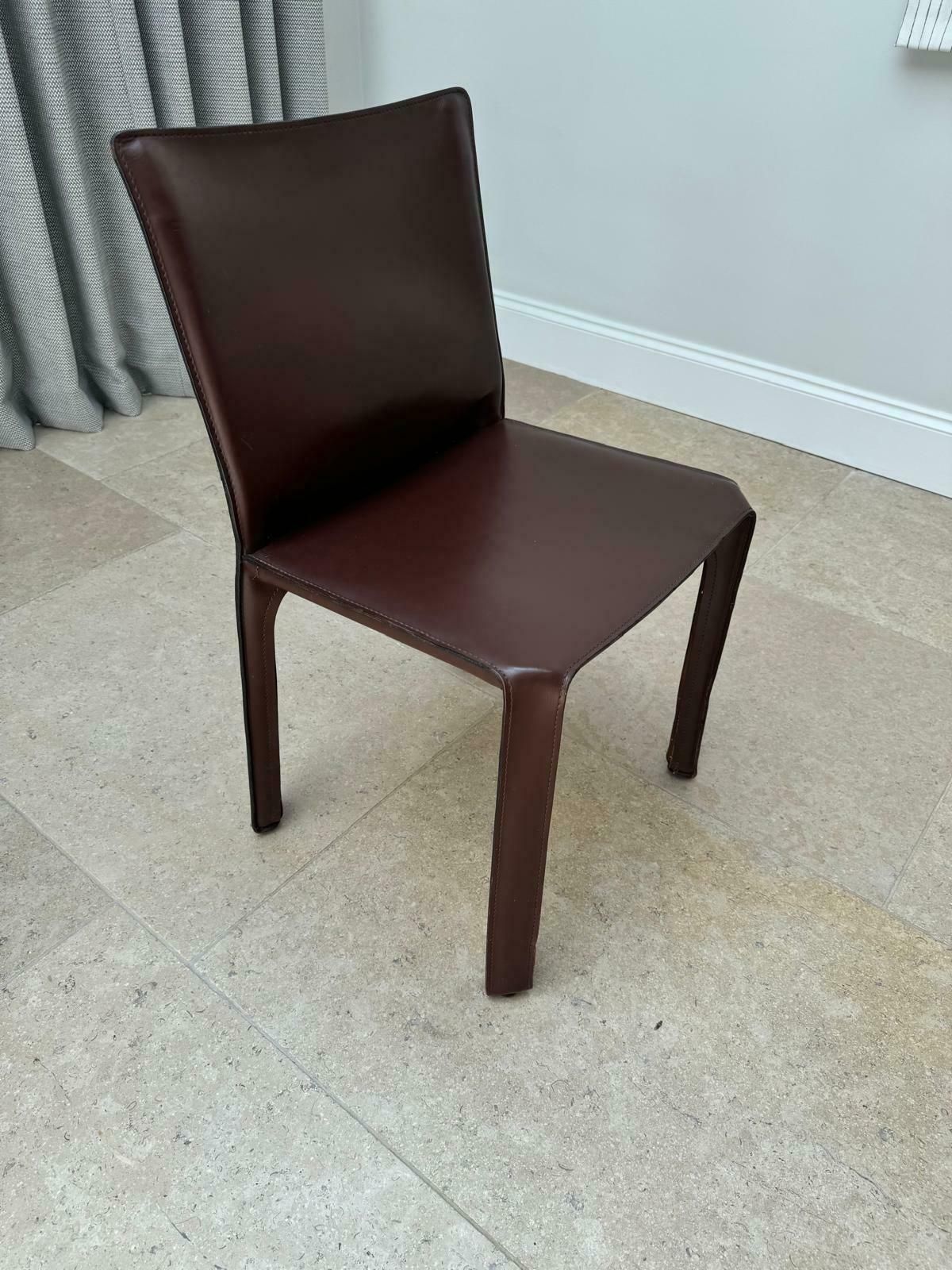 Set Of 6 Mario Bellini Cab 412 Chairs By Cassina photo Furniture