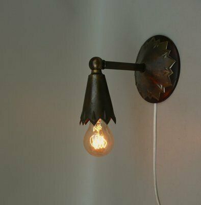 photo buy Art Nouveau Brass Wall Lights In The Style Of Dagobert Peche, Austria, 1890s, Set Of 2