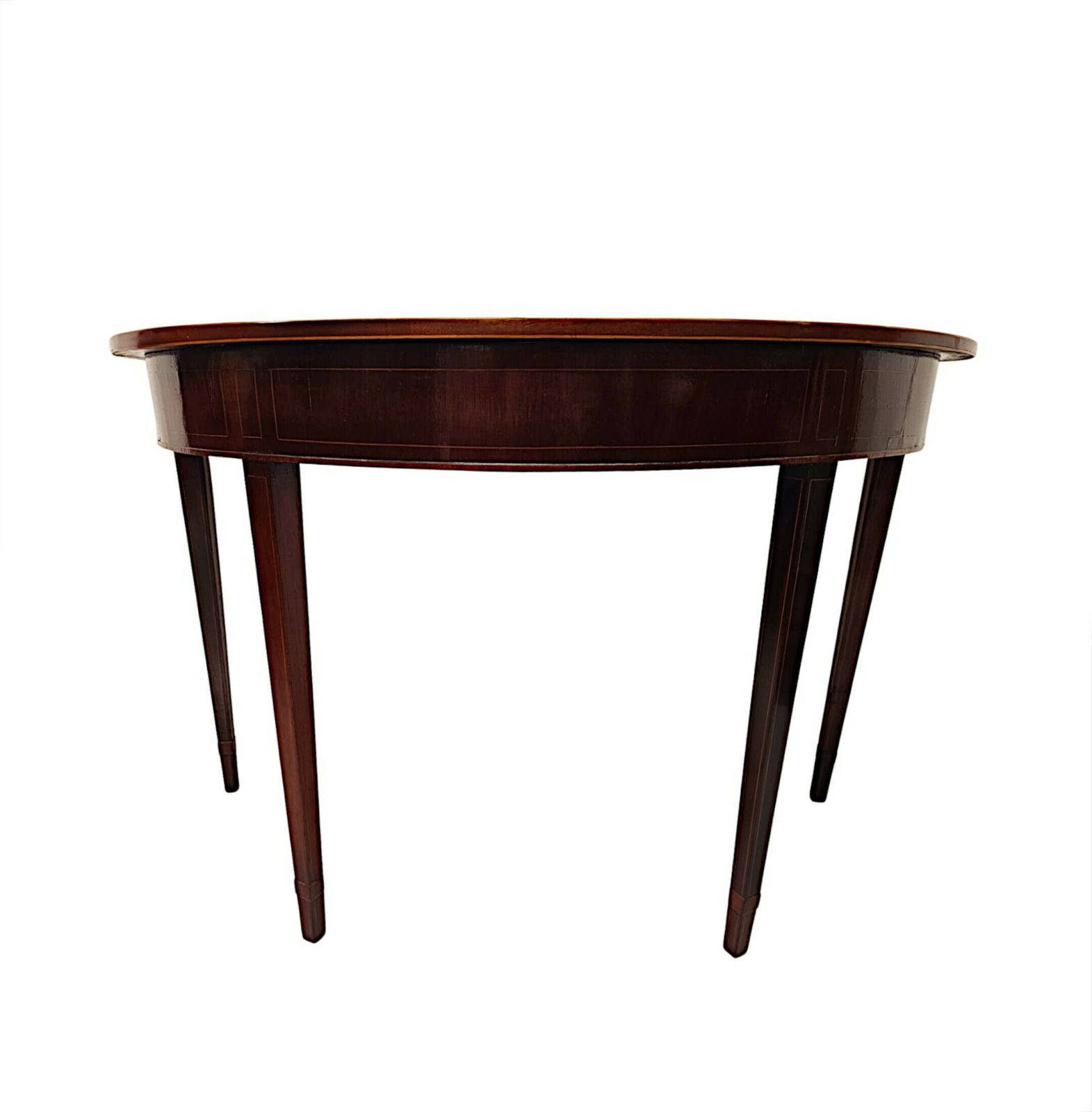A Fabulous Early 19th Century Georgian Demi Lune Console Table photo Furniture