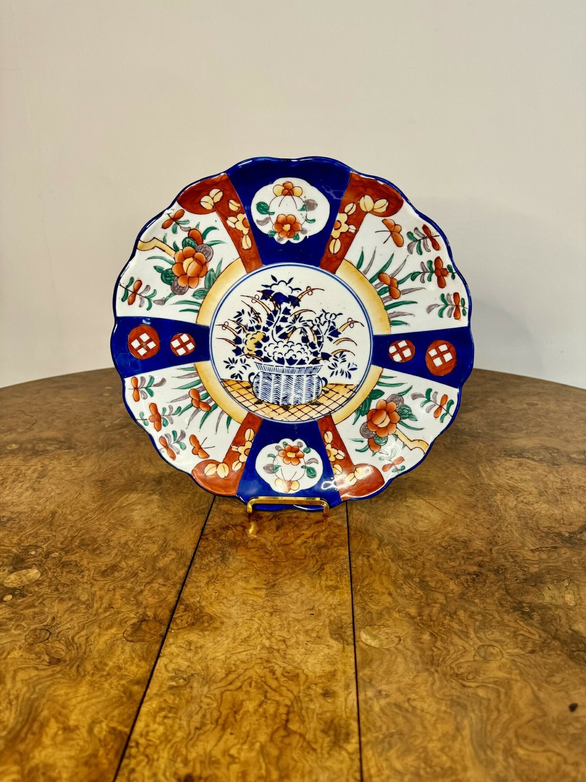 Quality Pair Of Antique Japanese Imari Plates photo for sale