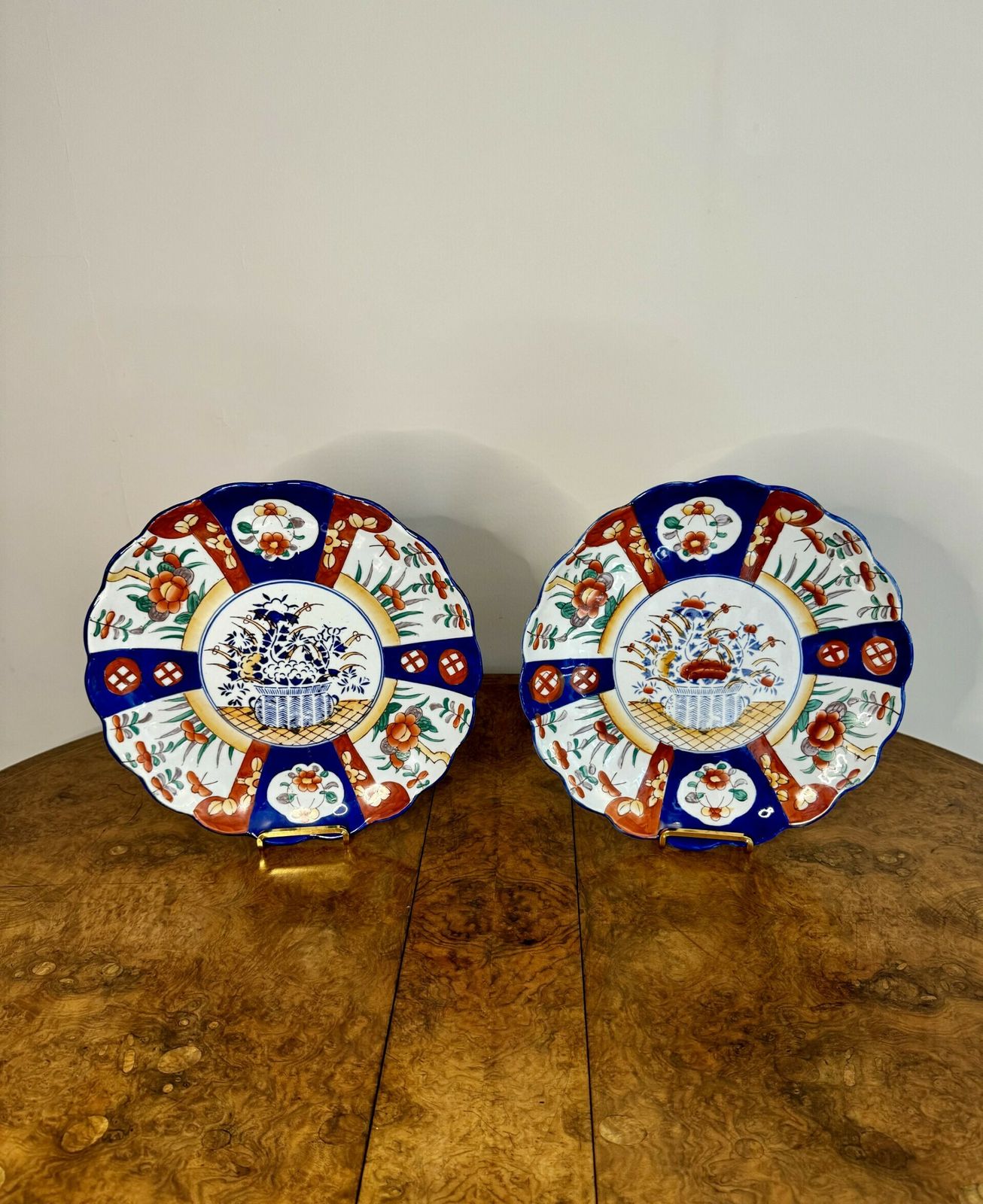 Quality Pair Of Antique Japanese Imari Plates photo 475.0