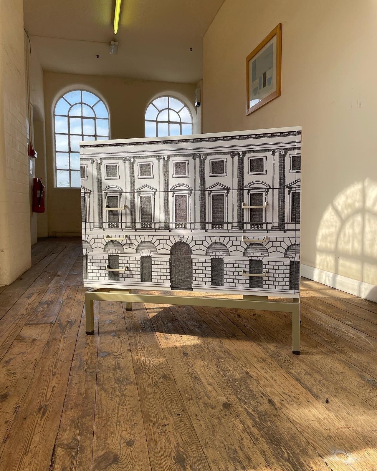 Metamorphic Chest Neo Classical Architecture Fornasetti Gio Ponti Style 1950s 60s photo furniture