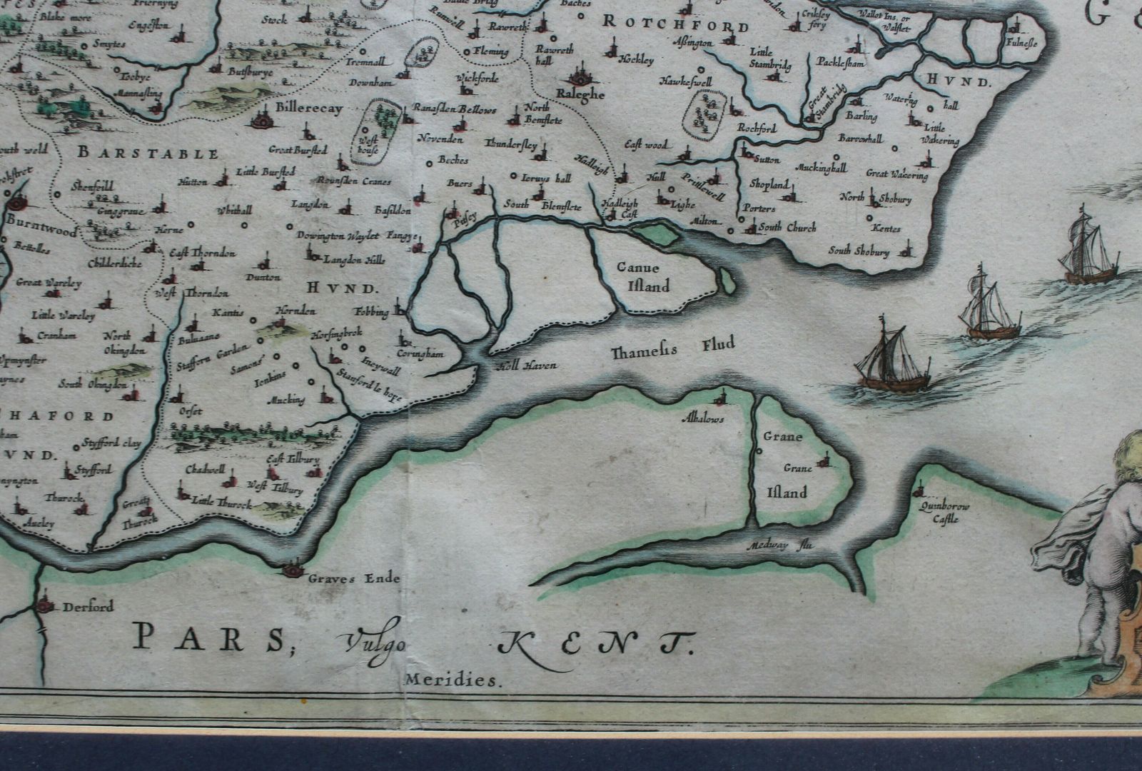 17th Century Map Of Essex ‘Essexua Comitatusa’  By Johannes Blaeu photo vinterior