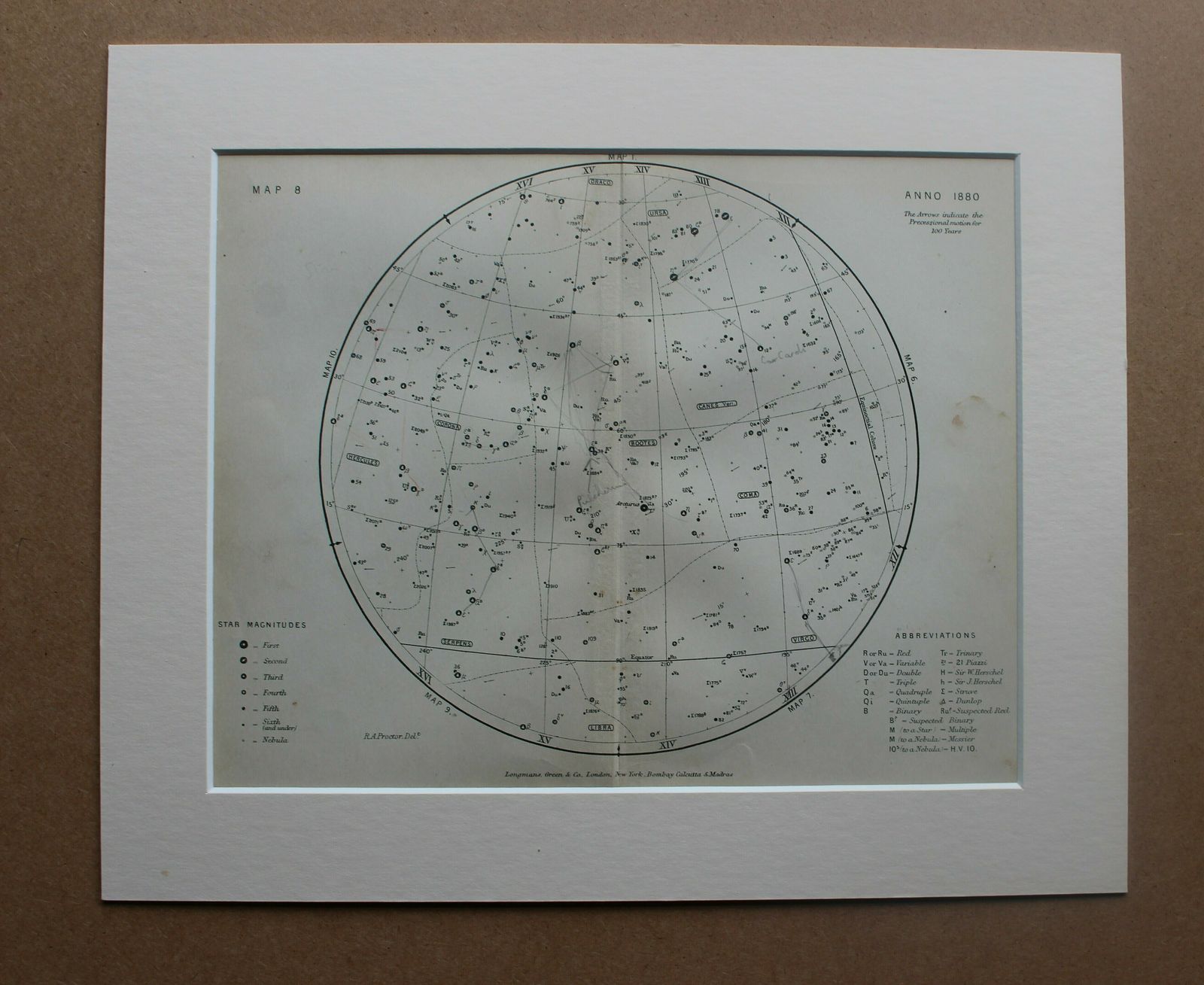 photo furniture Set Of 12, 19th Century Star And Astronomical Charts By Richard A Proctor