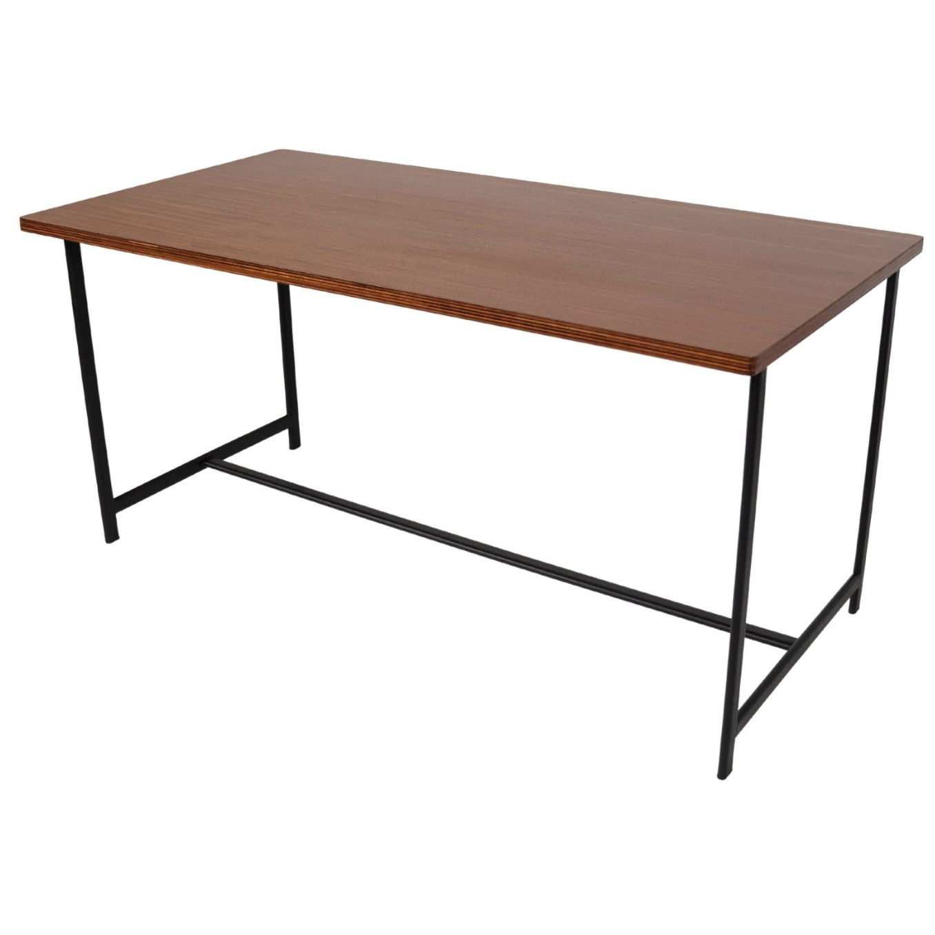 Mid Century Wooden Desk By Jules Wabbes, Belgium, 1960s