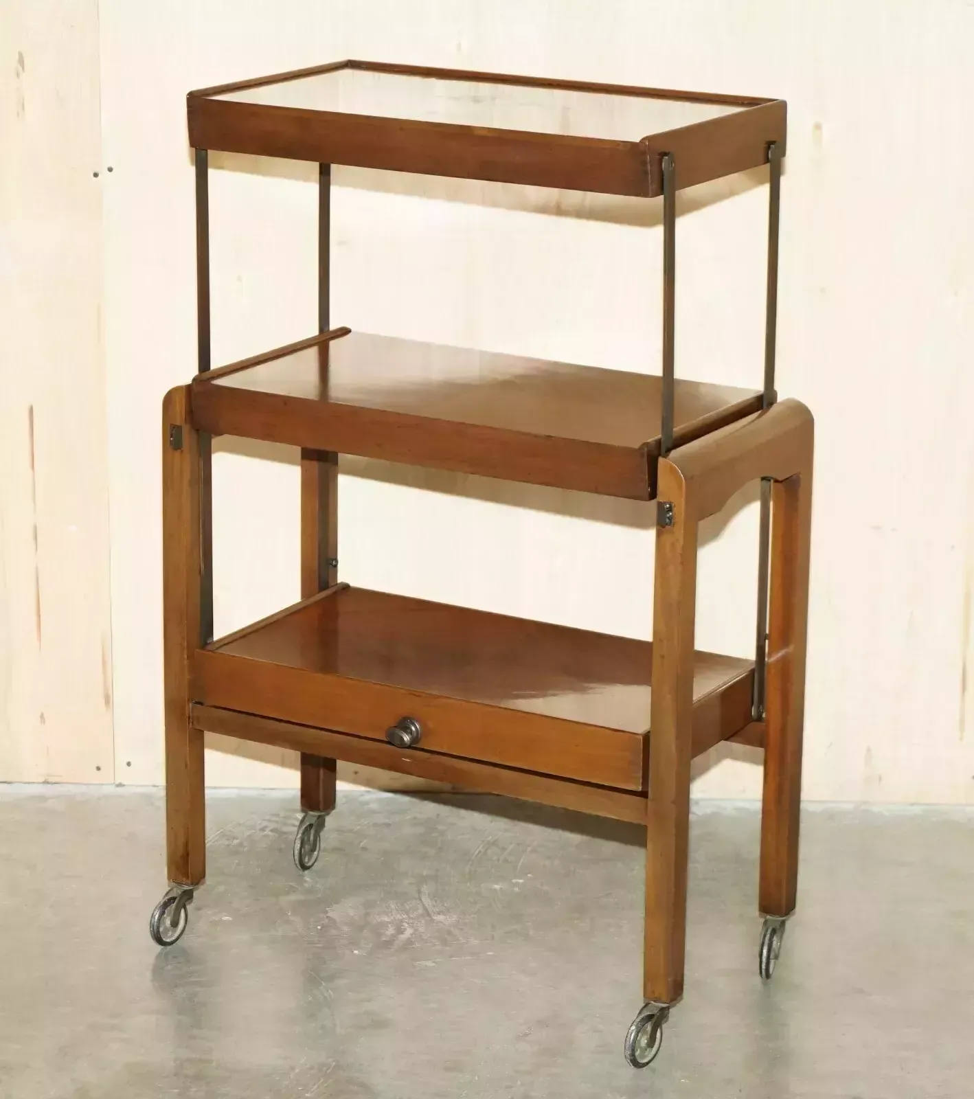 Stunning Antique Edwardian Bcm Adap Table Bakers Shelf Bookcase Occasional Table photo vintage