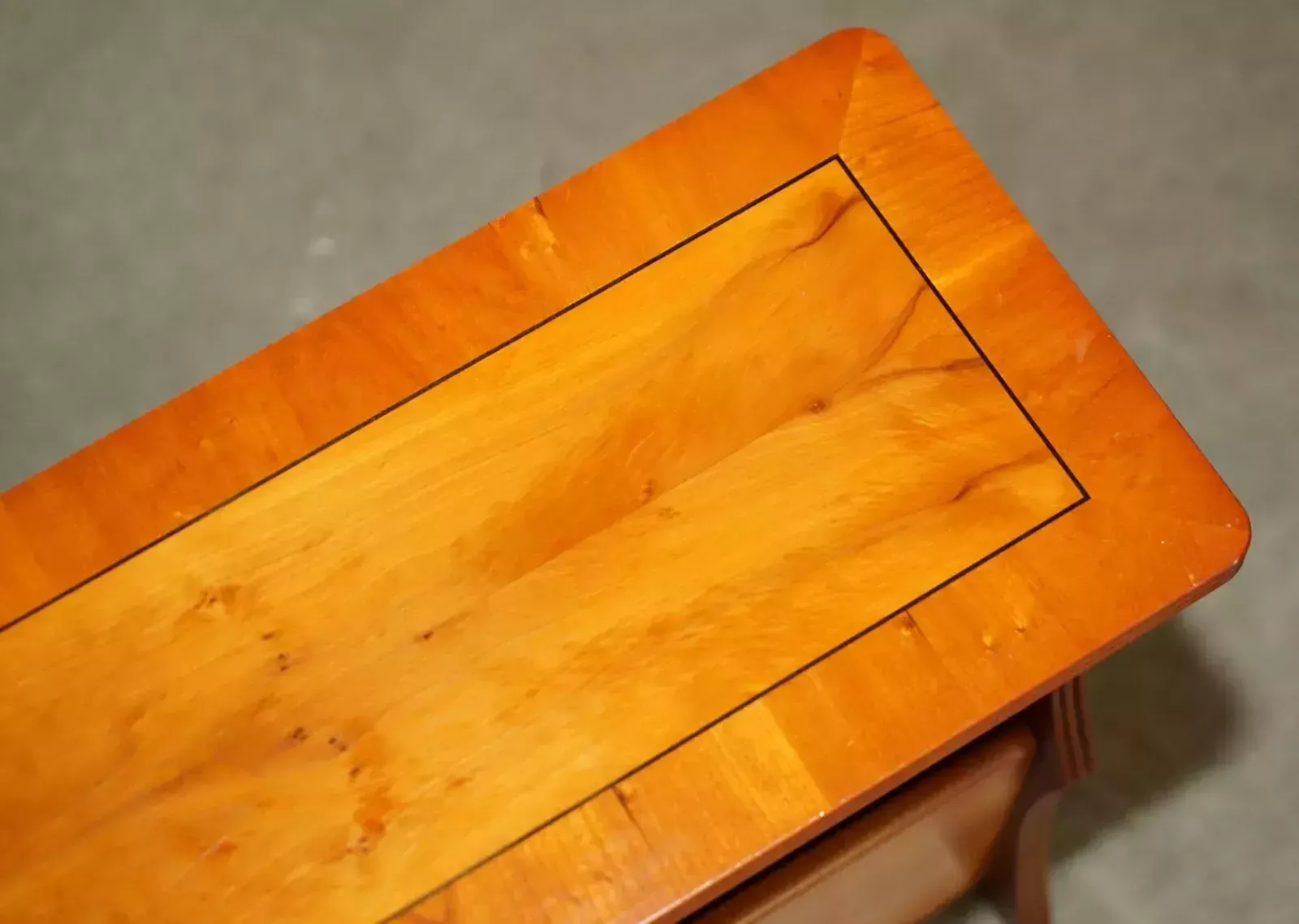 Vintage Circa 1960's Mid Century Moder Walnut & Burr Yew Wood Magazine Rack photo vinterior