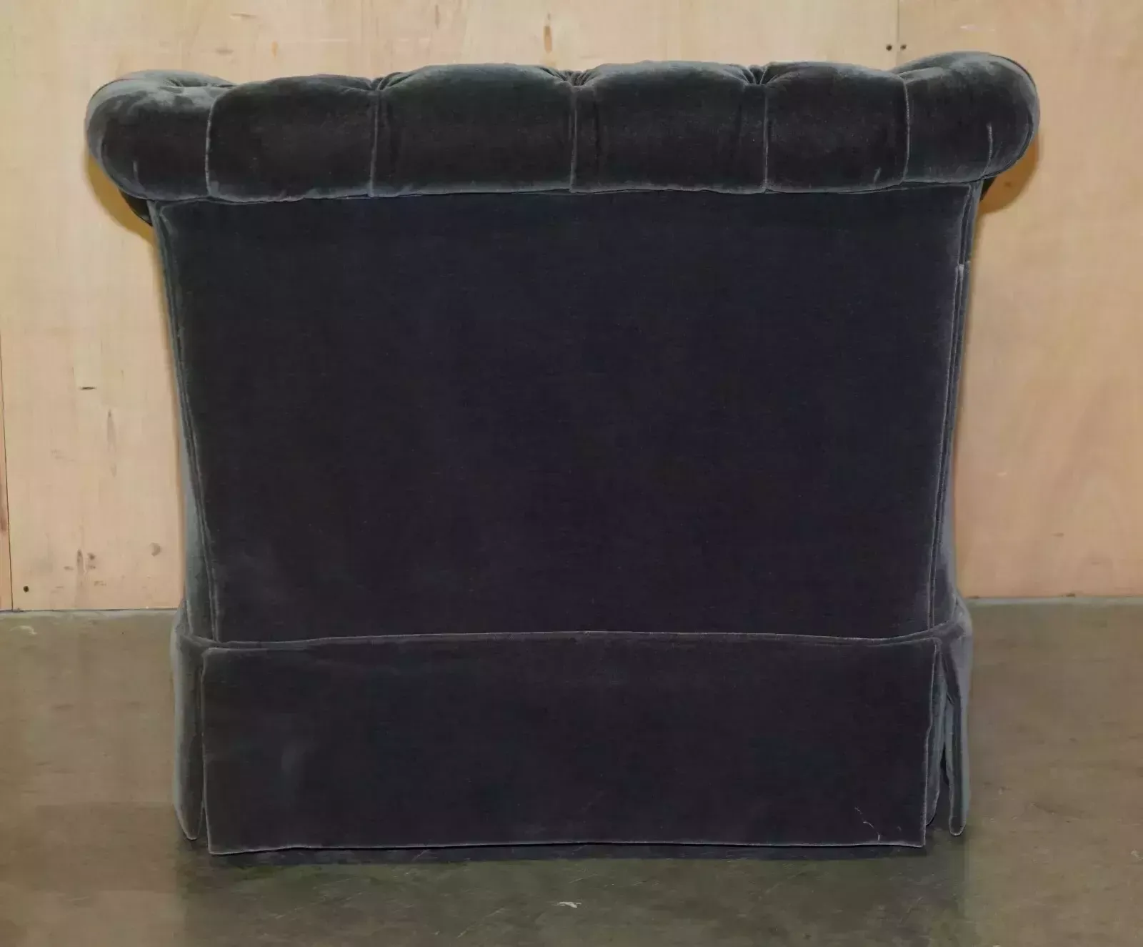 4000.0 George Smith Somerville Chesterfield Mohair Velvet Armchair Footstool photo