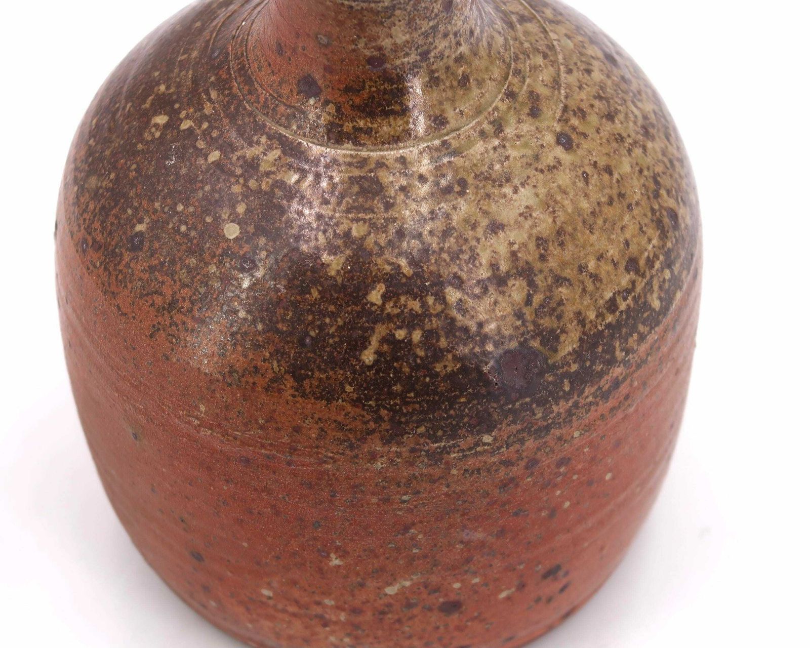 French Stoneware Ceramic Table Lamp, Raffia Shade, 1960s / Potter, Brown, Boho Chic, Folk, Country, Lighting, France photo Lighting