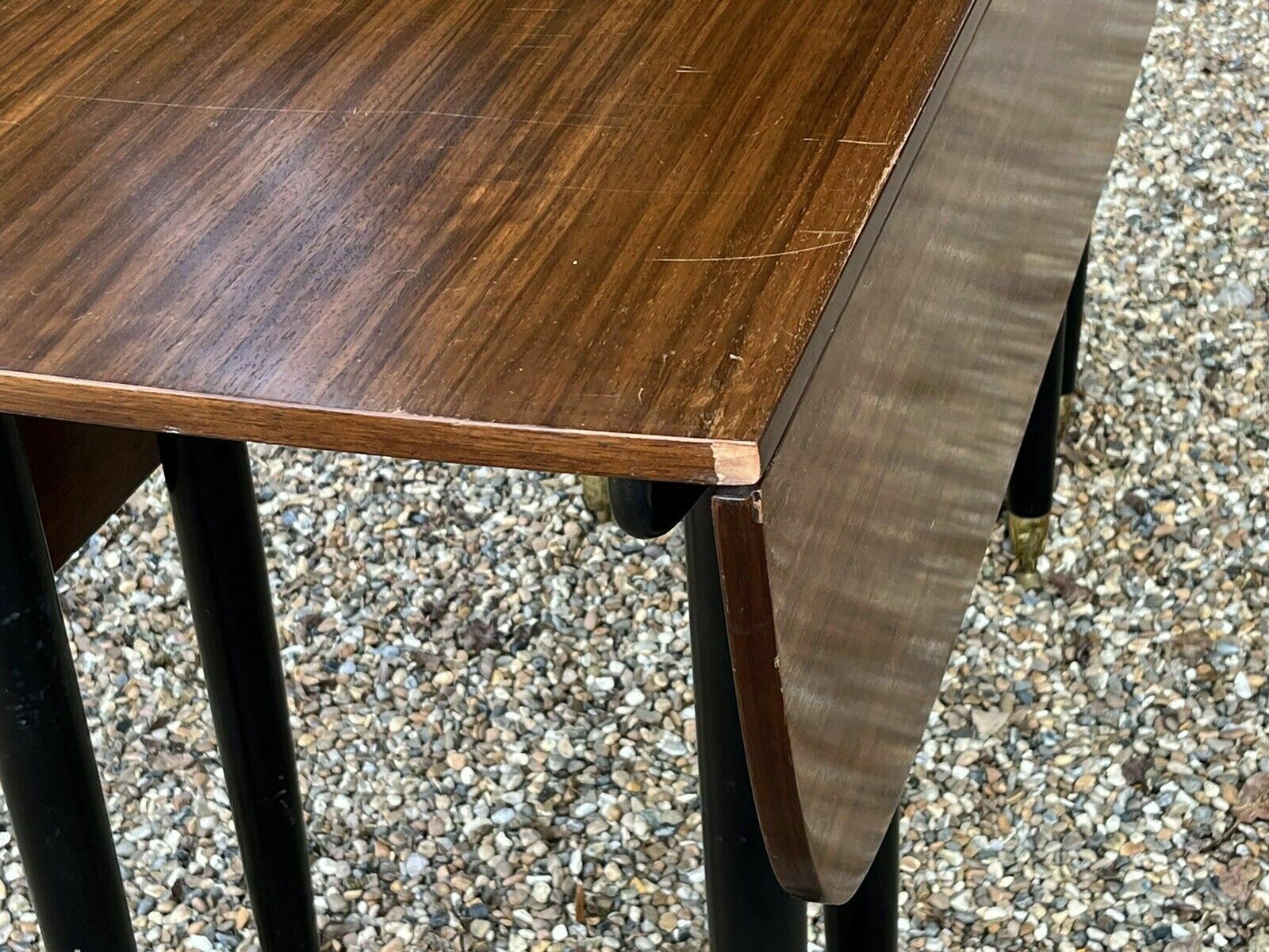 740.0 Mid Century G Plan Extending Dining Table & 4 Chairs photo