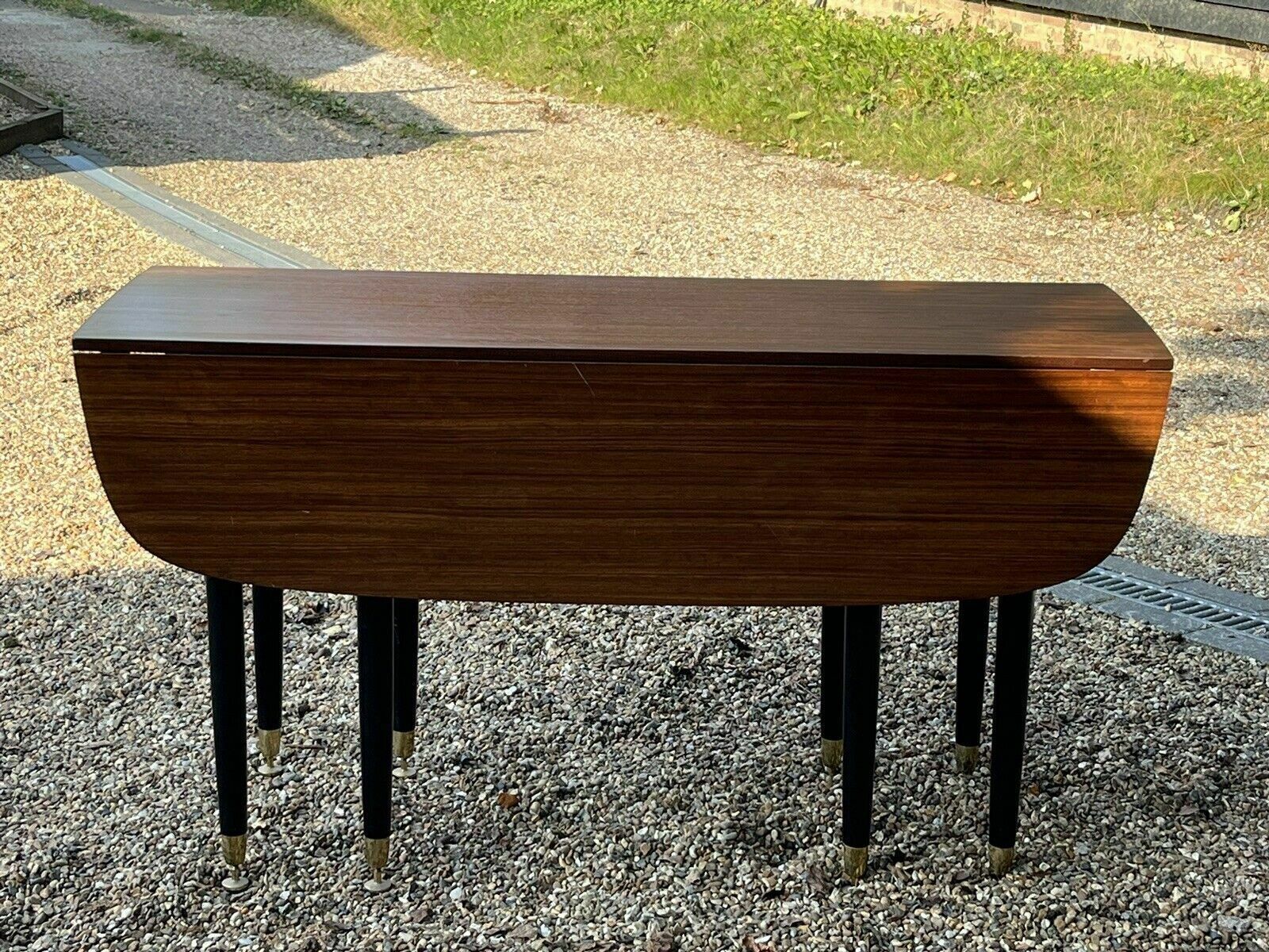 photo vintage Mid Century G Plan Extending Dining Table & 4 Chairs
