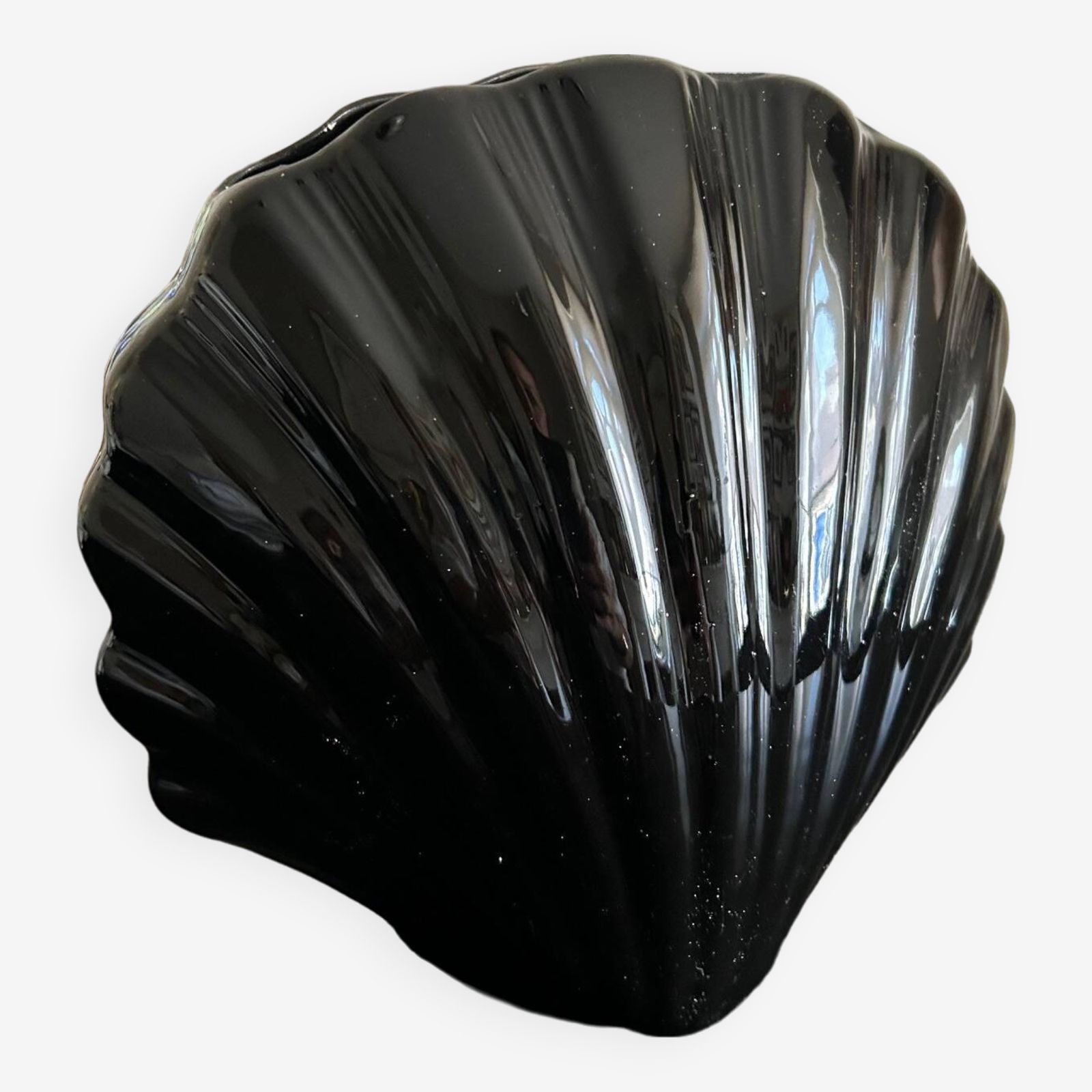 Ceramic Shell Vase 1980, 1980s