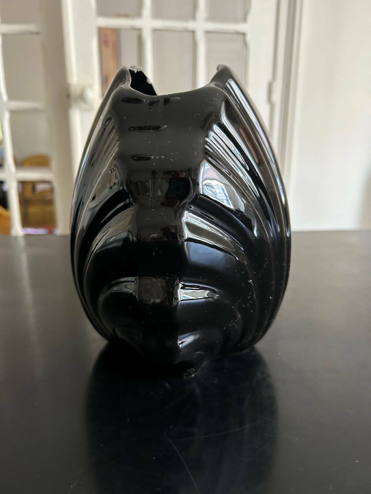 Ceramic Shell Vase 1980, 1980s photo Home Decor
