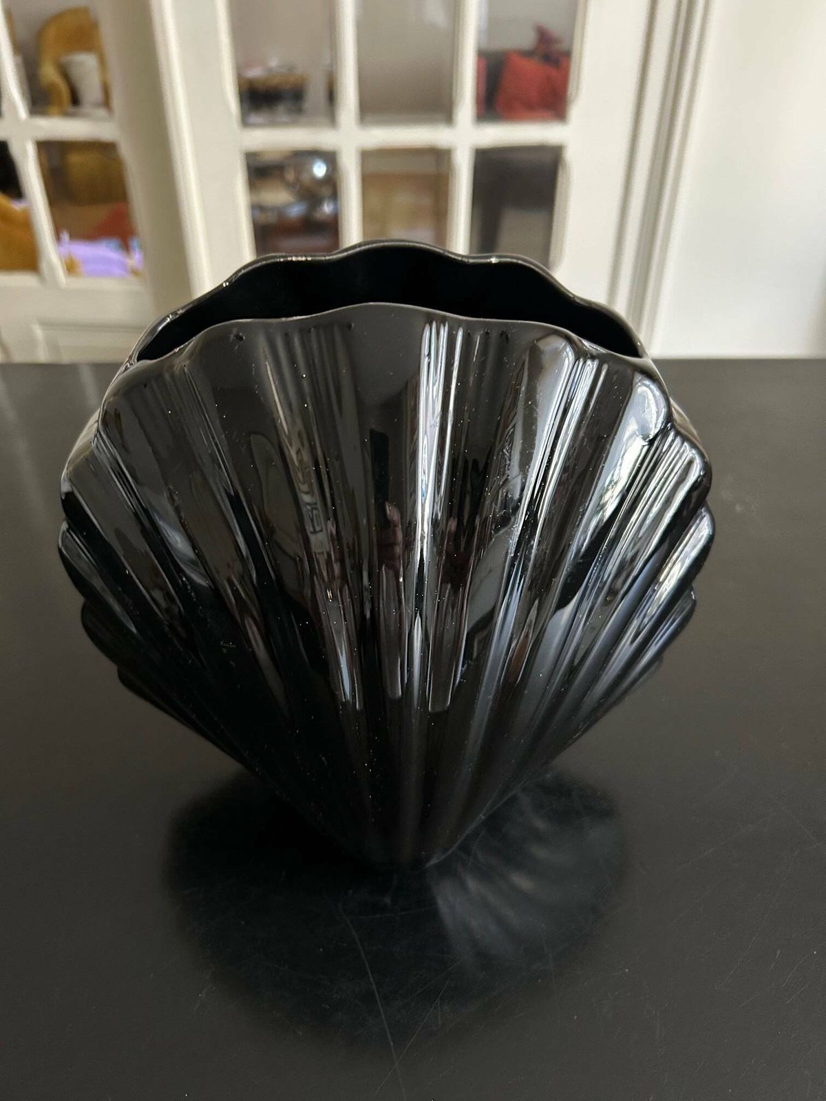 Ceramic Shell Vase 1980, 1980s photo buy