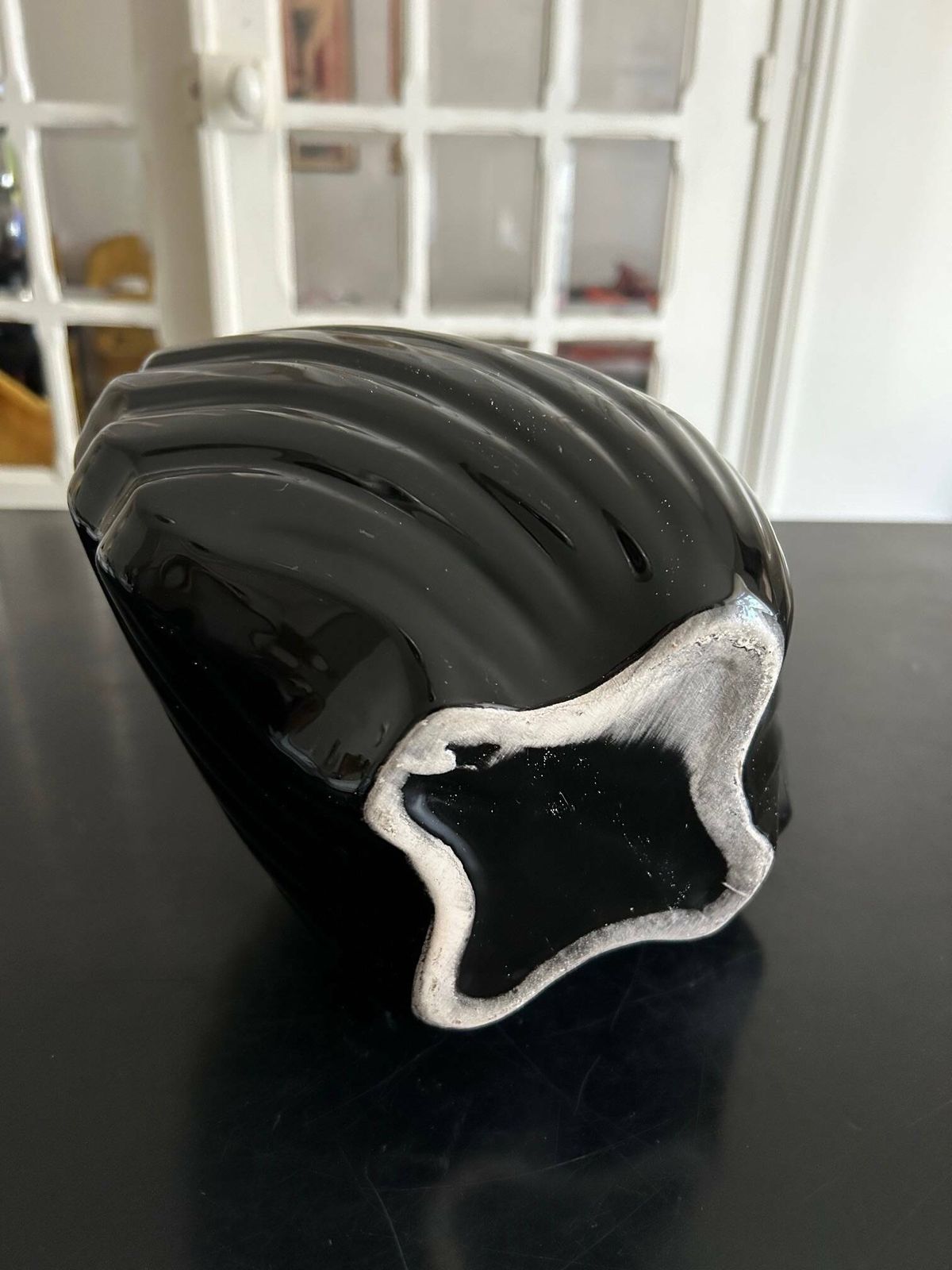 photo furniture Ceramic Shell Vase 1980, 1980s