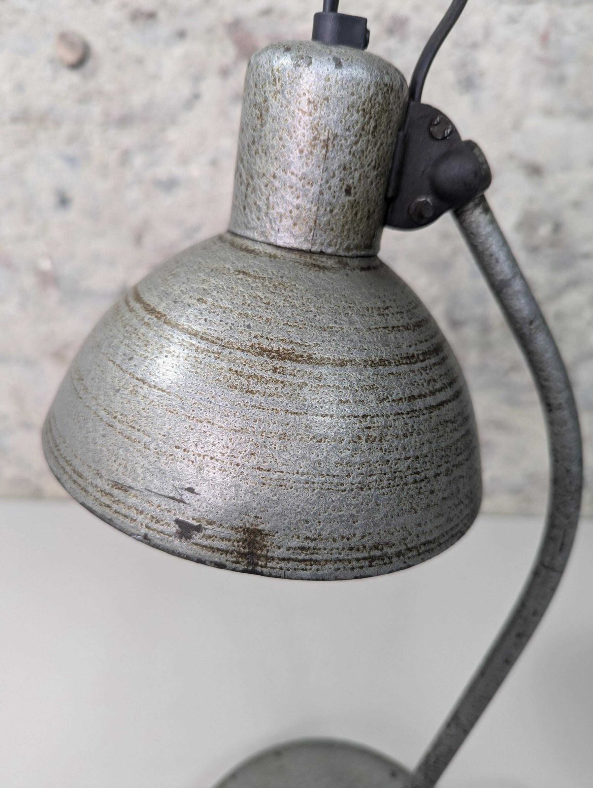 Vintage Metal Desk Lamp, Made In Poland, 1960s photo buy