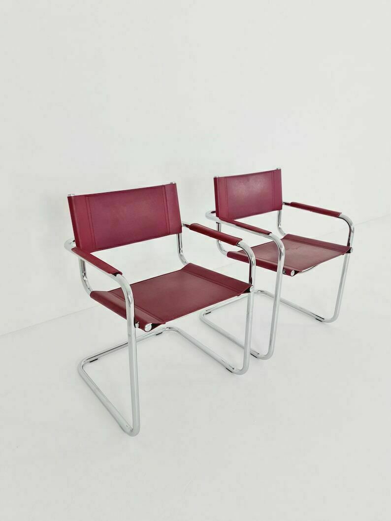 photo furniture 1 Of 10 Chairs Model Mg5 Centro Studio Desk Chair In Cognac By Mart Stam & Marcel Breuer, 1970s