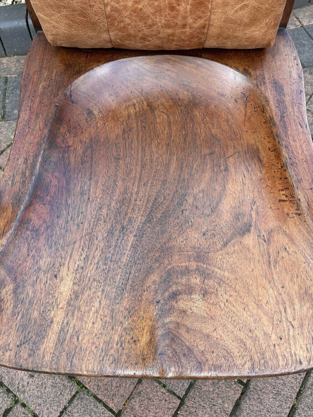 Heals Of London Mahogany Desk Chair C1884 photo for sale
