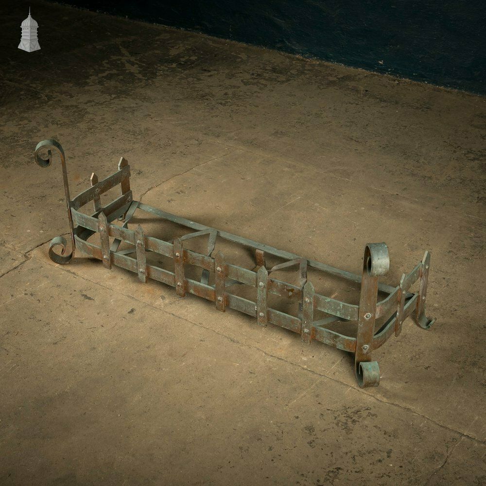 Bronze Fireplace Fender, Early 20th Century photo for sale