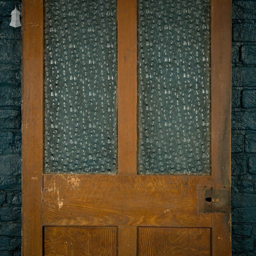 Home Fixtures Half Glazed Door, 4 Panel Textured Glazing photo