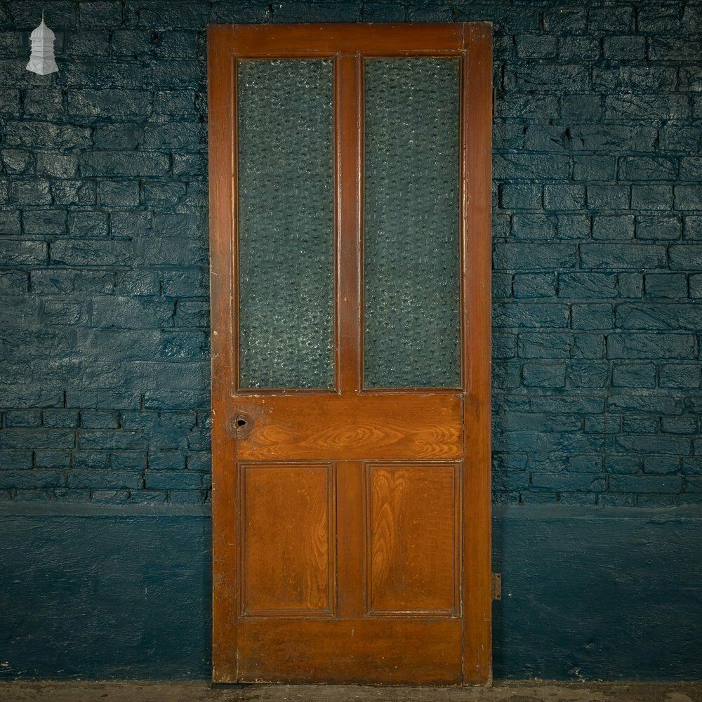 photo vinterior Half Glazed Door, 4 Panel Textured Glazing
