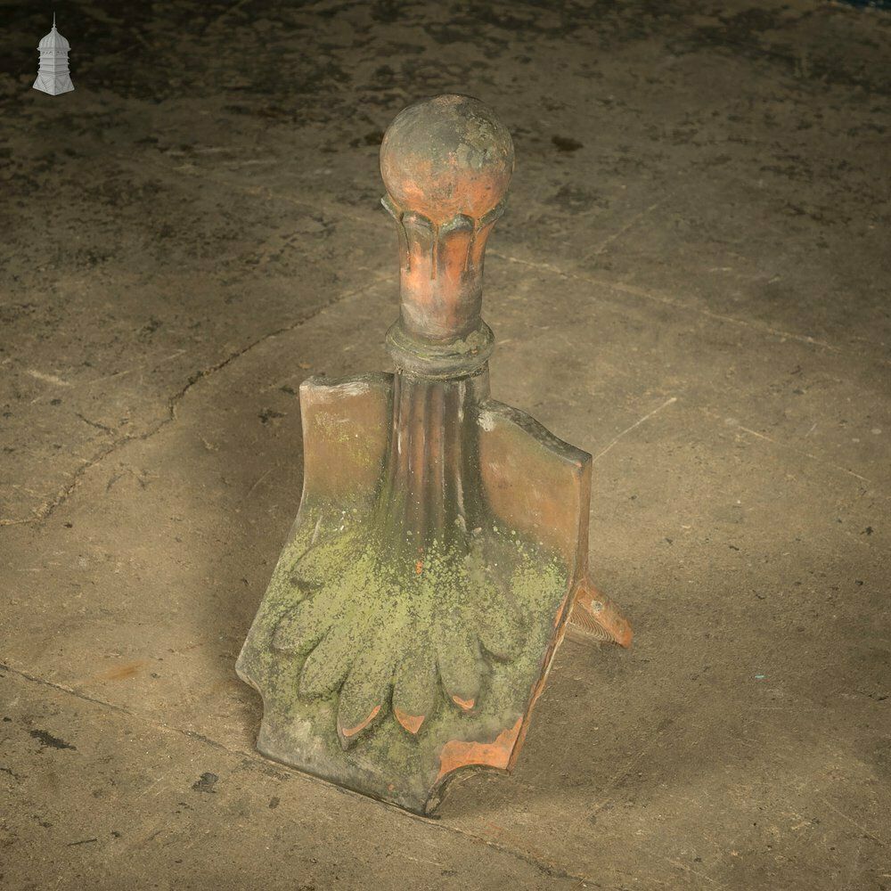 270.0 Ball Top Ridge Finial, Weathered Terracotta photo