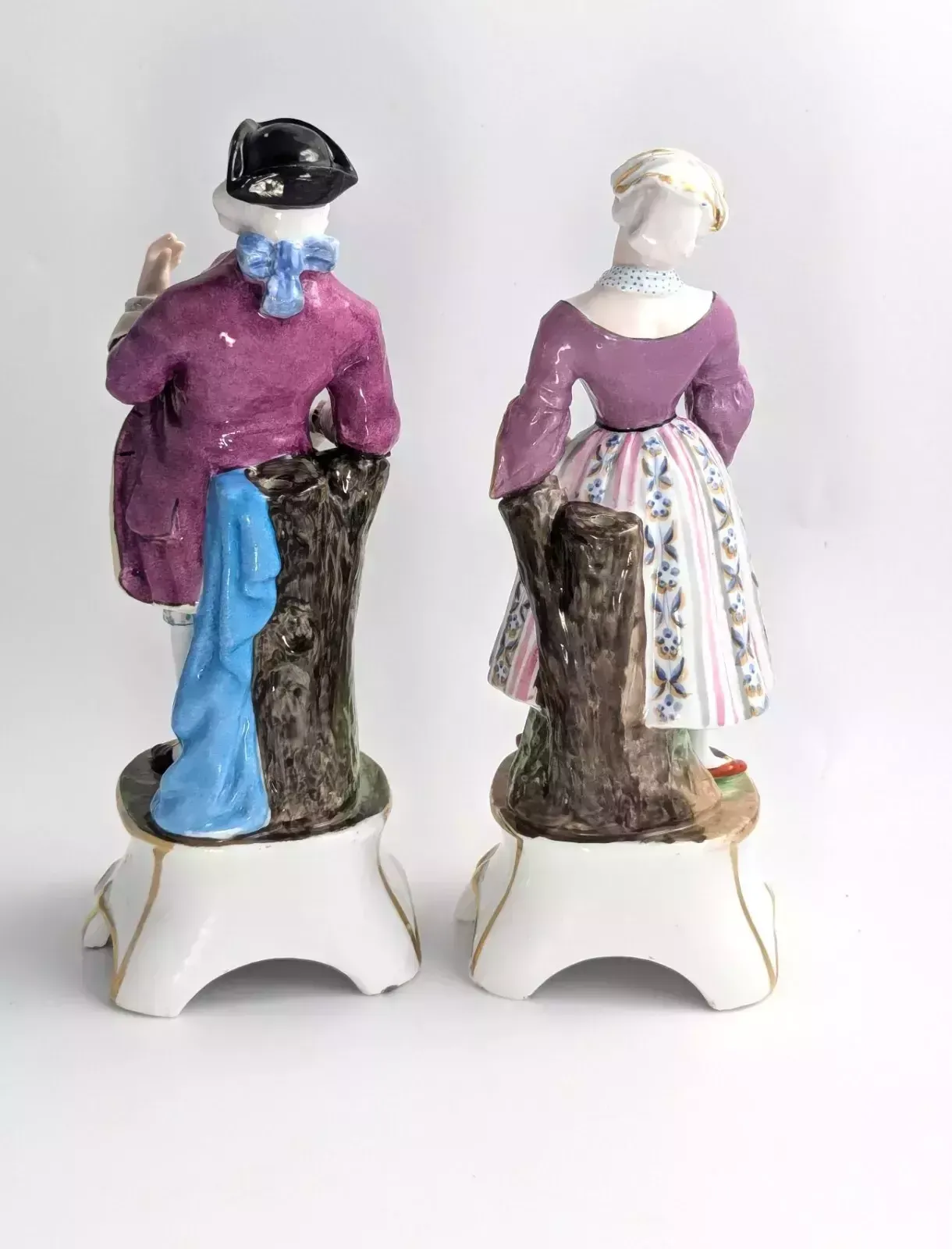 Pair Of Porcelain Figurines Attributed To Jacob Petit Style, C. Mid 19th Century photo Home Decor