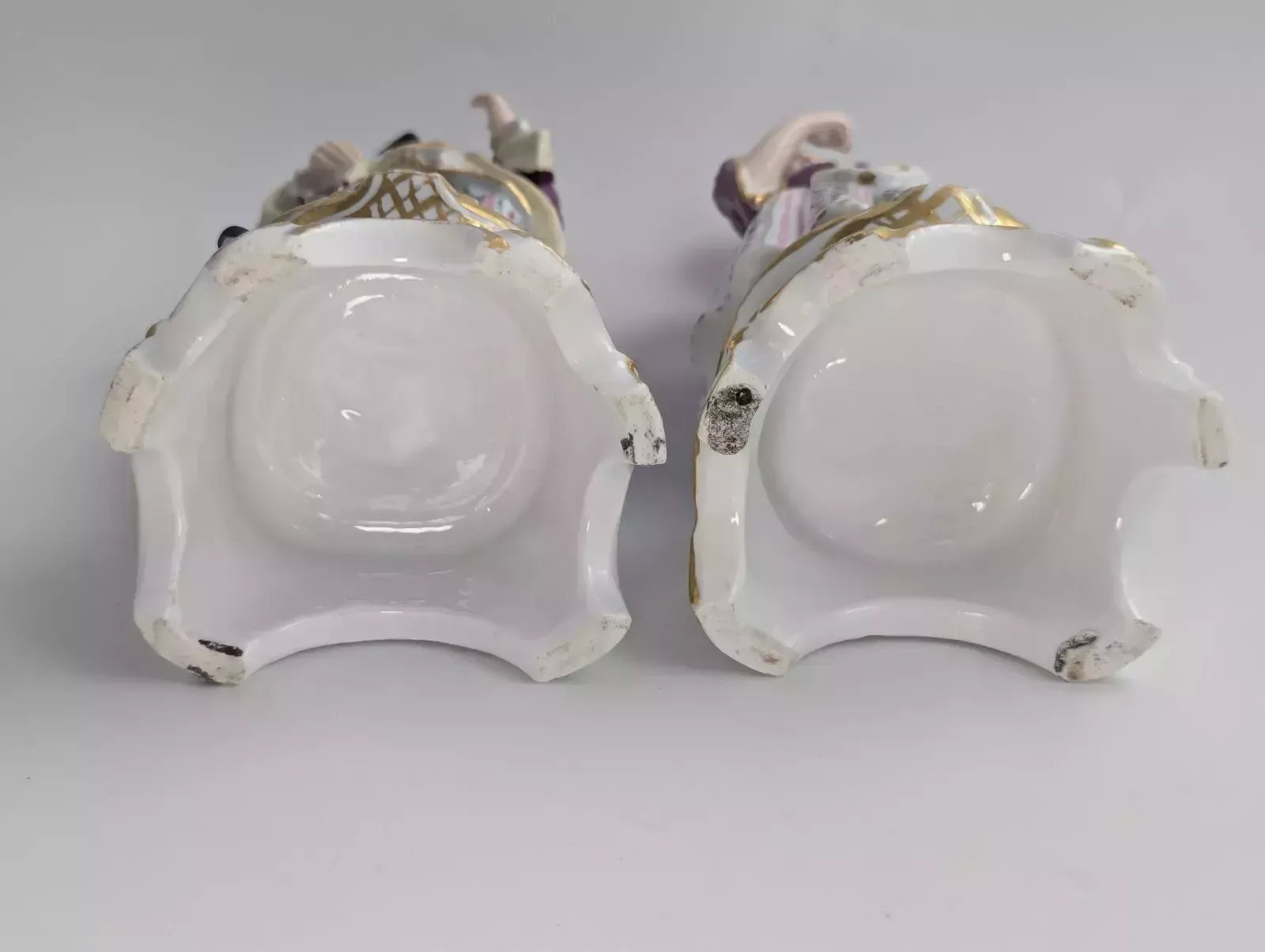 photo furniture Pair Of Porcelain Figurines Attributed To Jacob Petit Style, C. Mid 19th Century