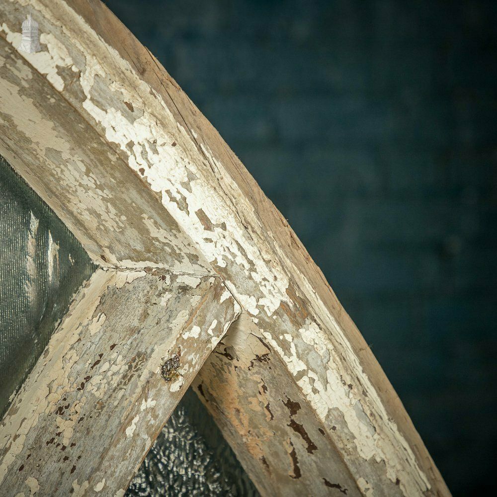 Arch Top Window, Gothic Style With Ribbed Textured Glass photo 480.0