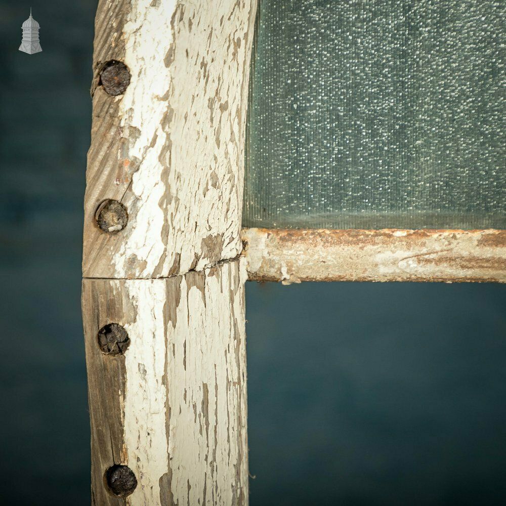 Arch Top Window, Gothic Style, Wooden Frame photo for sale