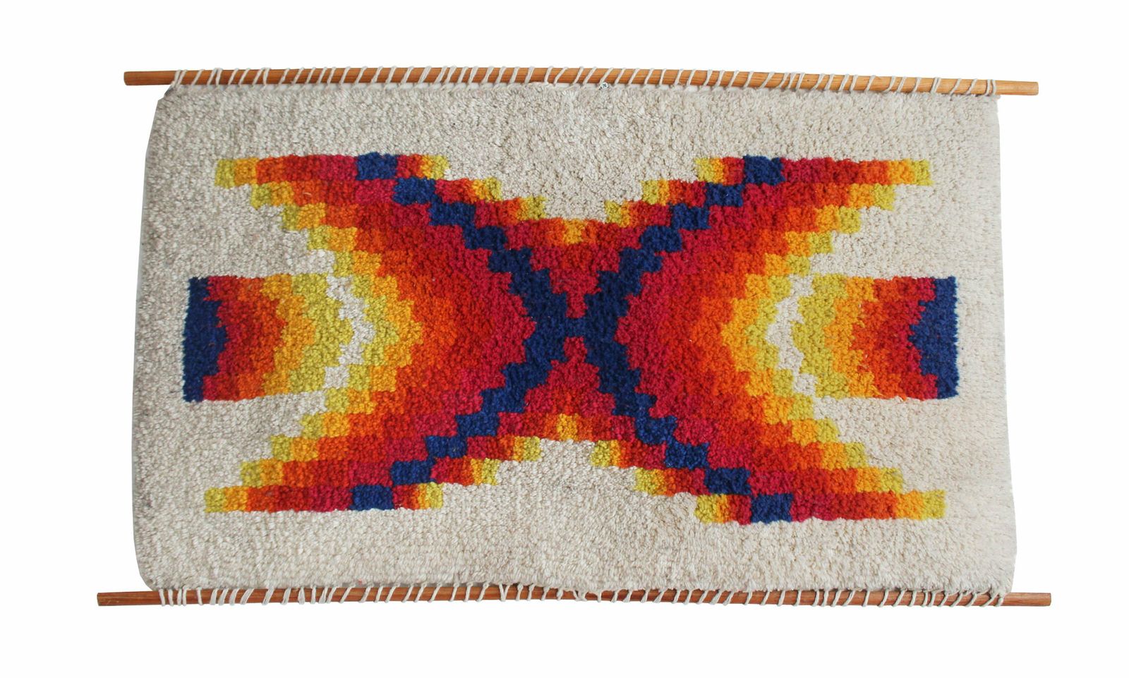 1960's Mid Century Decorative Wall Rug