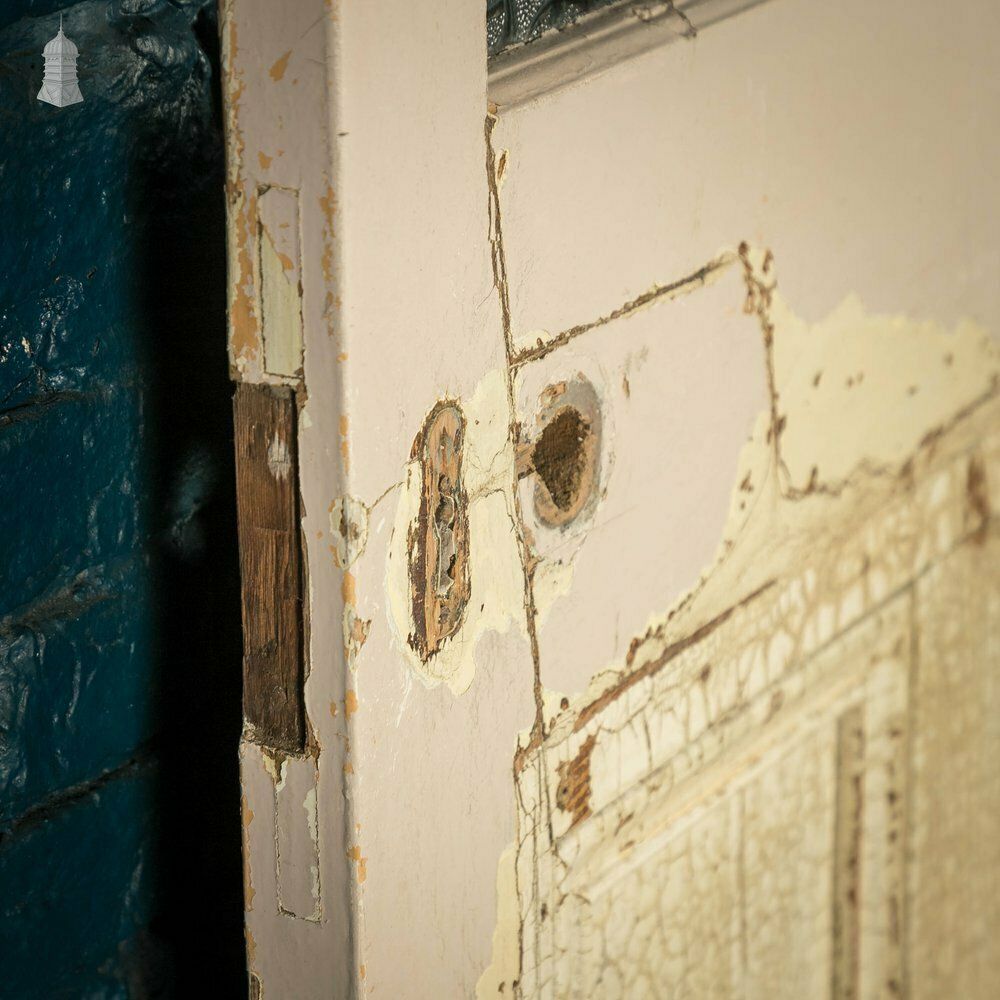 Half Glazed Door, Moulded 3 Panel, Textured Glass photo vinterior