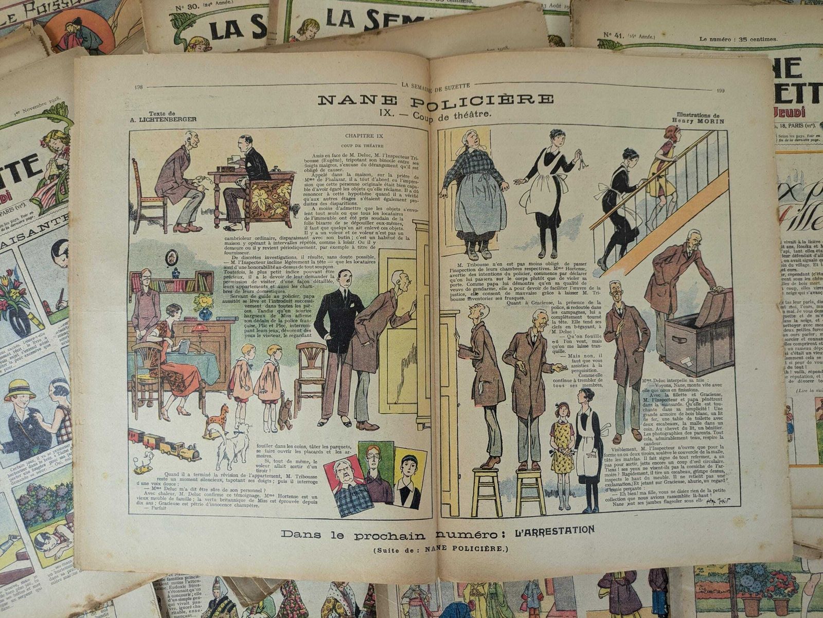 55 Antique French 1920s La Semaine De Suzette Magazines, Prop Set Design, Photography French Ephemera, Old Document, Scrapbooking Supplies photo buy